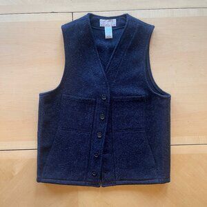 Filson Mackinaw Wool Vest Men's M (38) Charcoal